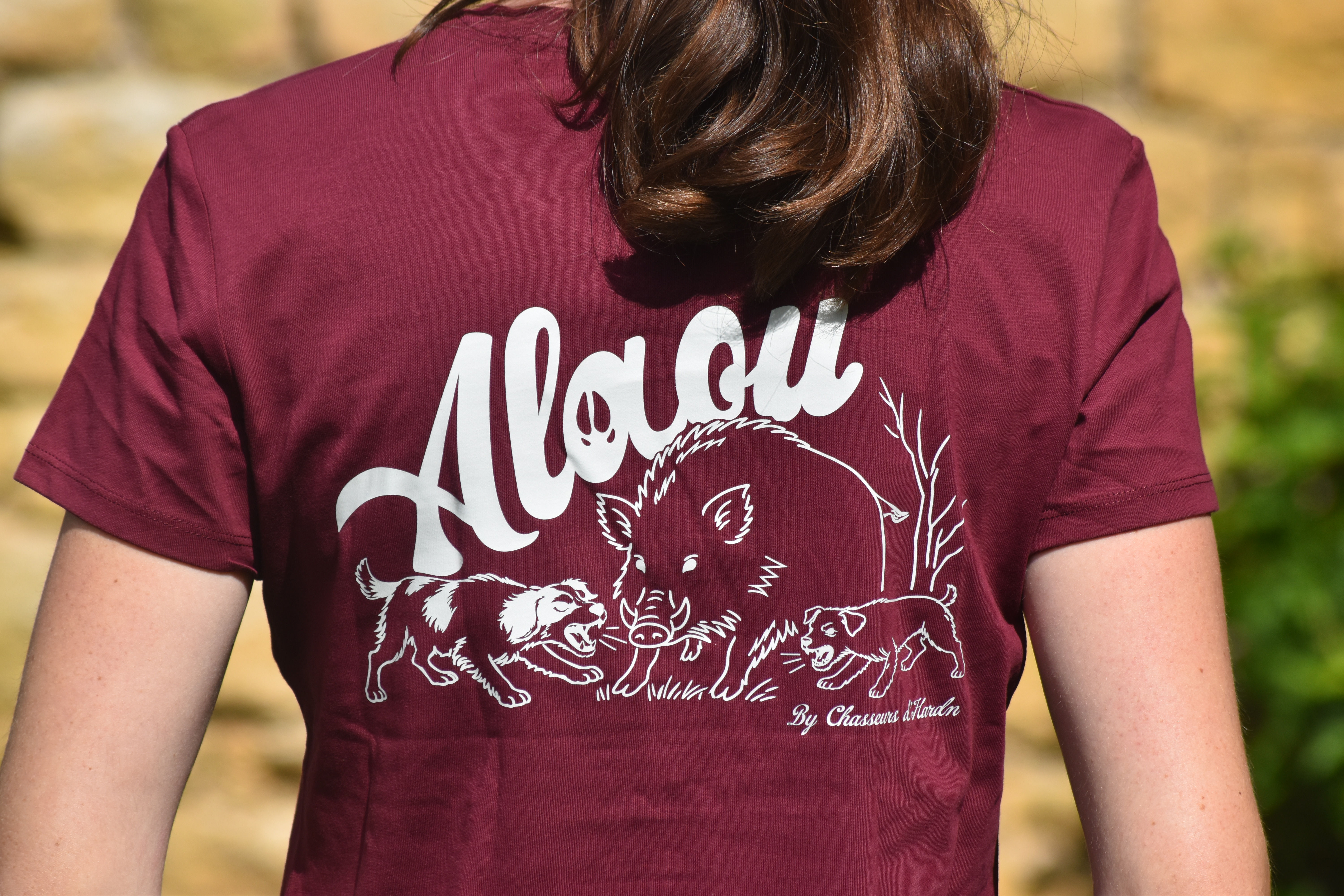 T-SHIRT ALAOU Bordeaux