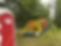 Birthday Party With Inflatable Obstacle Course and portable bathroom Rental Setup In Oakland Twp, Michigan