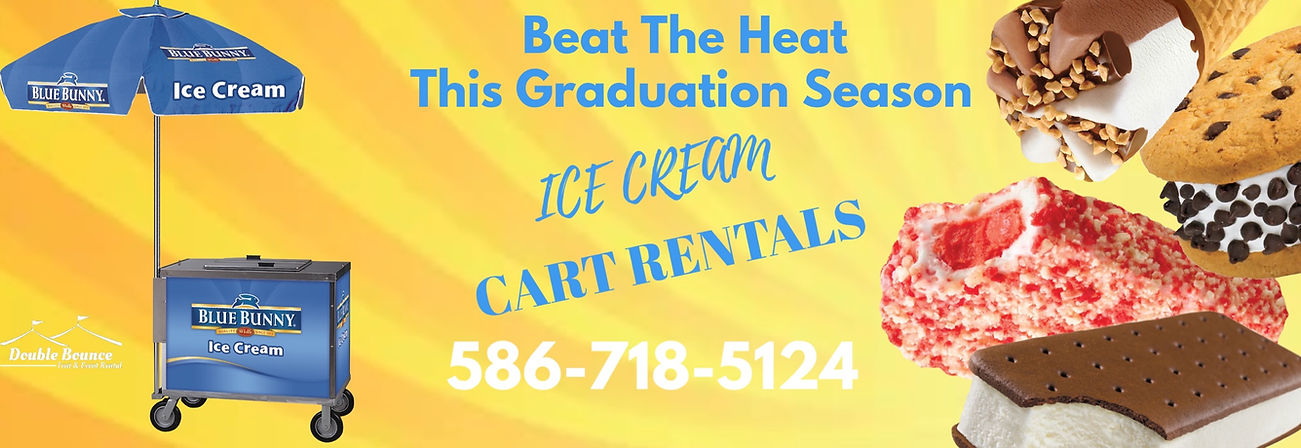 Ice cream cart rental ad