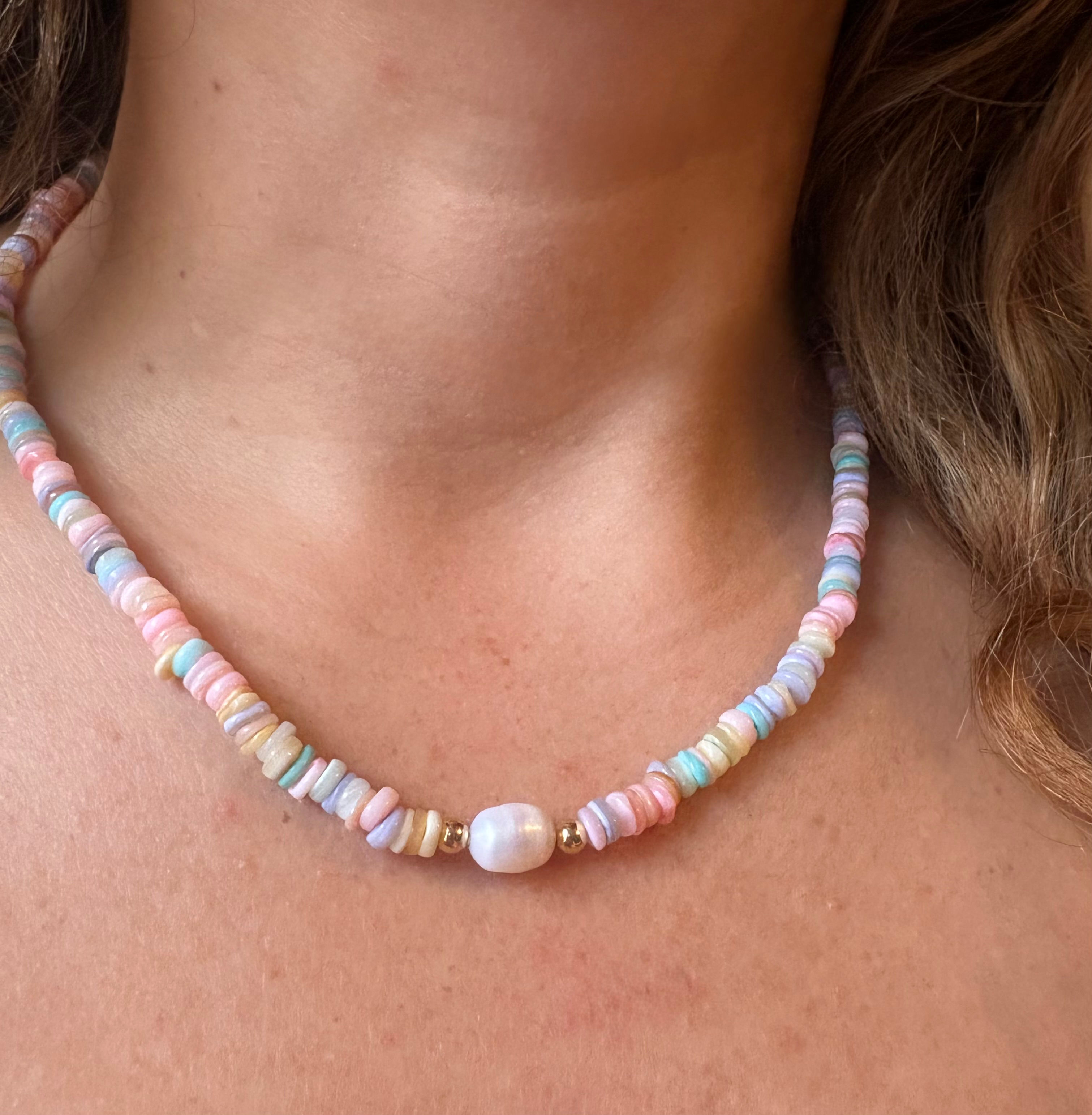 Hermosa Heishi Shell Necklace