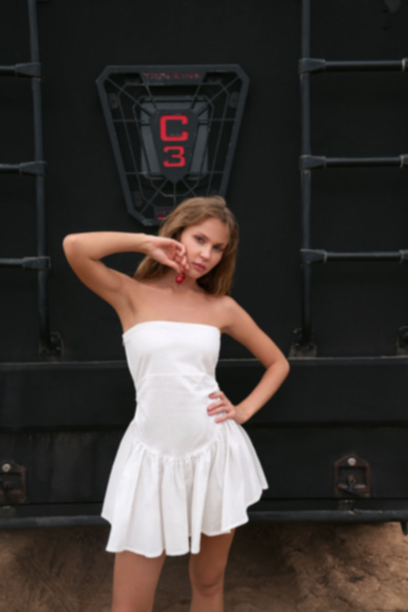 WHITE 'PETIT FAIRY TAIL'MINI DRESS