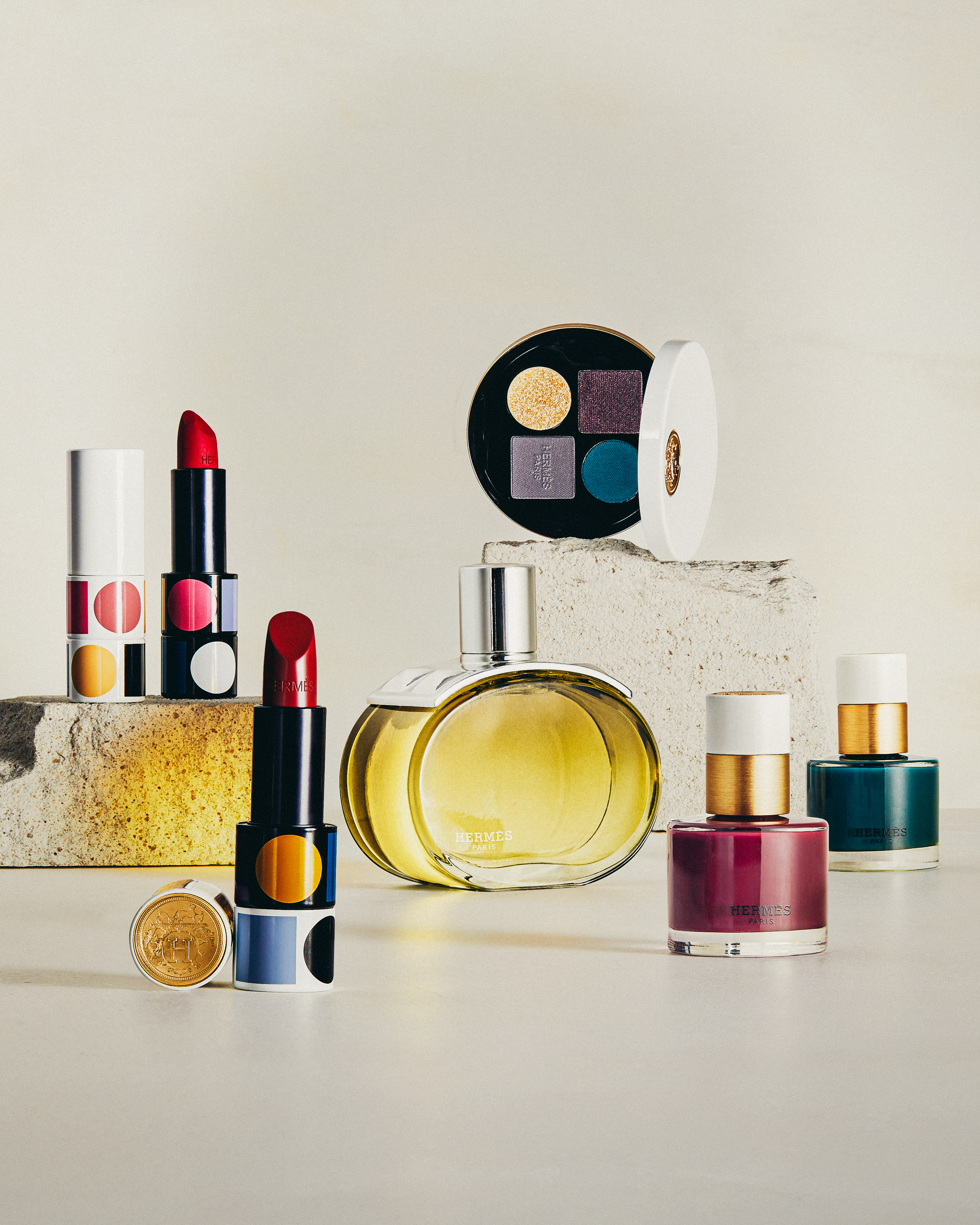 Bloomingdales fragrance campaign print catalog, Miu miu, Hermes, jil sander, margiela, leboutain photographed by Arrow Radisch