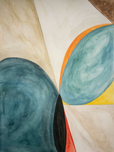 minimal geometric abstract painting, acrylic on paper, nyc artist, nyc painter, interior design, mural artist, artist, painter