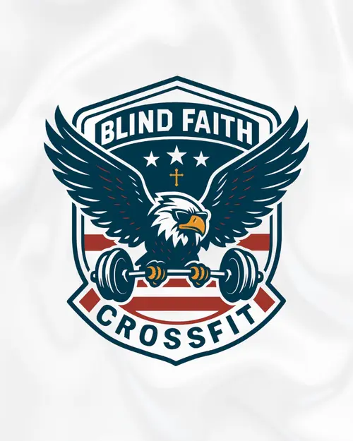 blind faith crossfit logo on white background