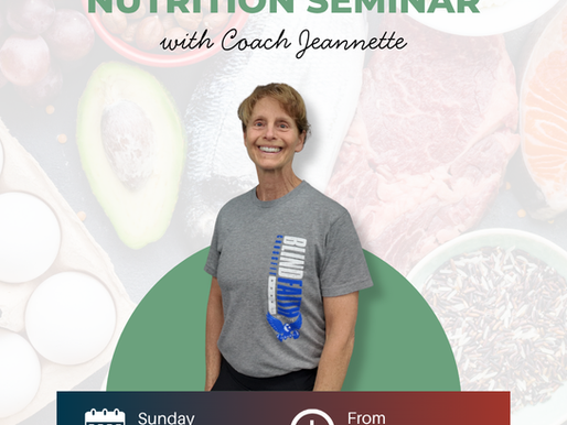 Transparent Labs Nutrition Seminar with Coach Jeannette