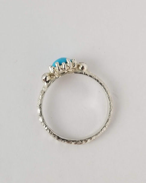 Thumbnail: Turquoise ring accented with Pink Spinel