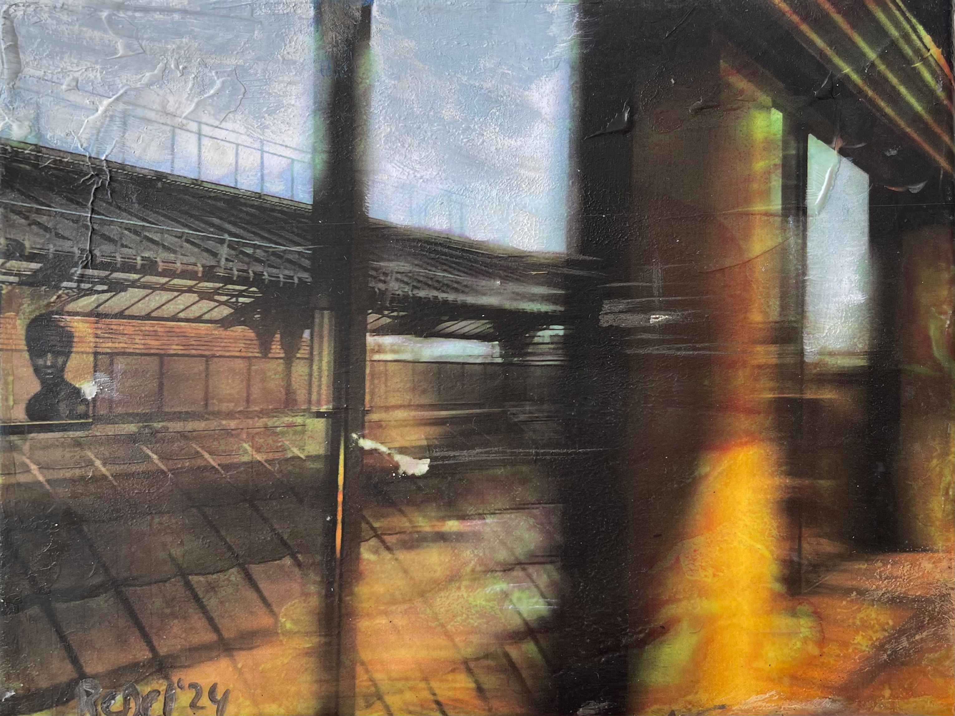 moving bridges 4,  2024, 18x24cm