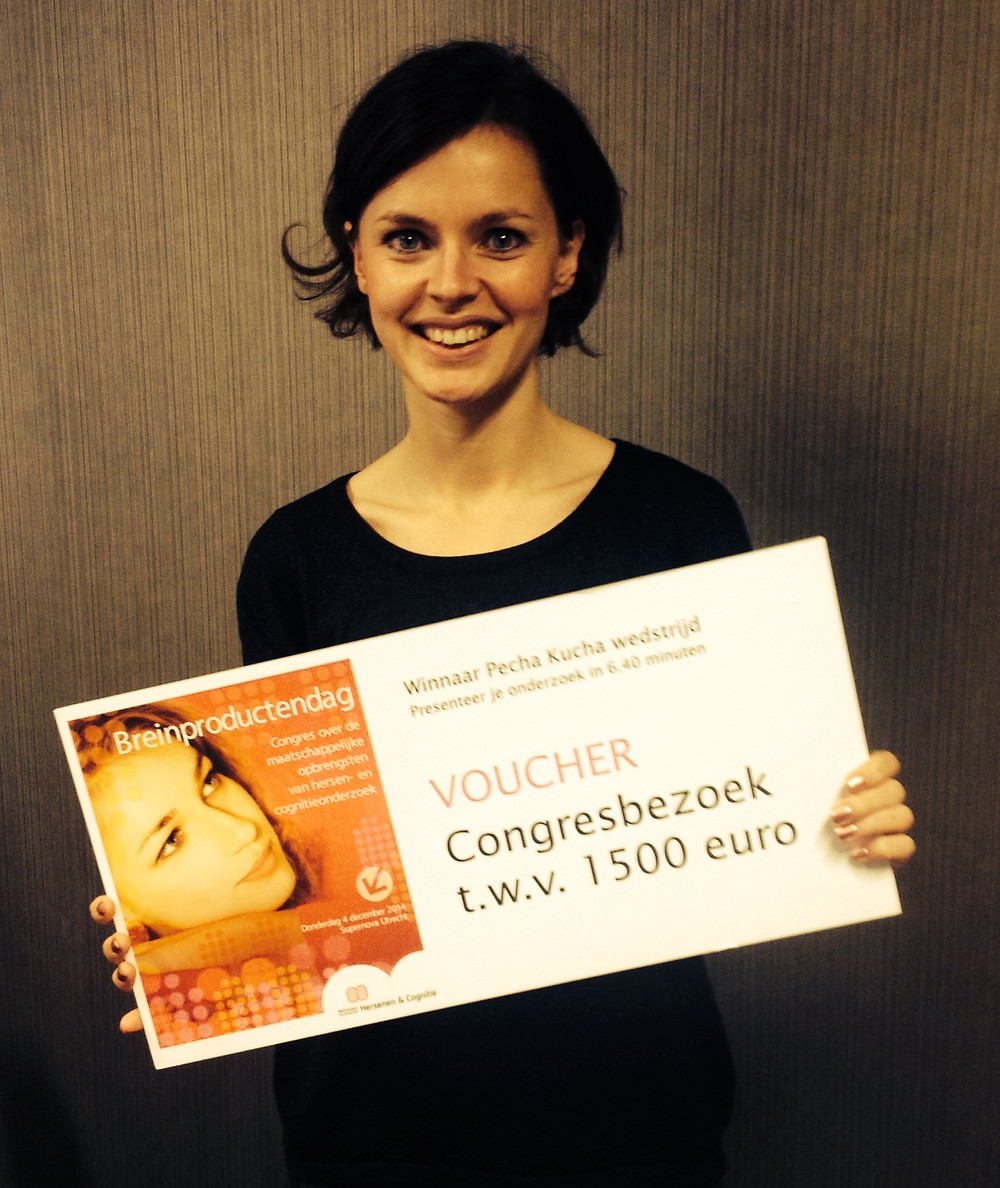 Liza Cornet, winnaar Pecha Kucha presentatiewedstrijd 2014