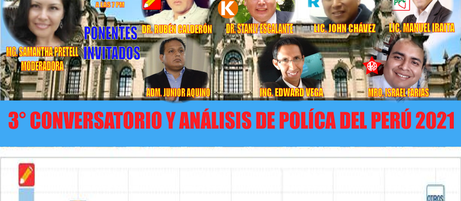 3 ° CONVERSATORIO Y DEBATE DE POLITICA DEL PERÚ 2021