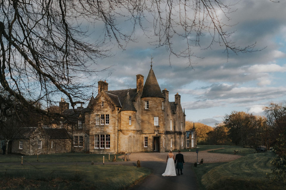 Elegant wedding moment at Newhall Estate, captured by Karol Makula Photography—Scotland and Edinburgh wedding photographer.
