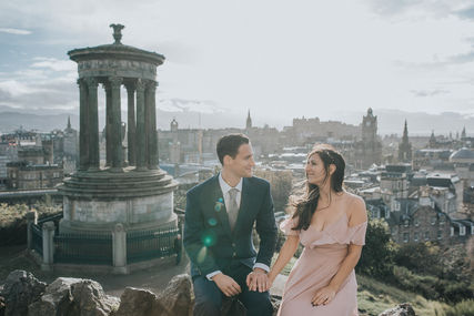 Laura & Matthew's elopement in Edinburgh, Scotland. Lothian Chambers, Arthur's Seat, Roy