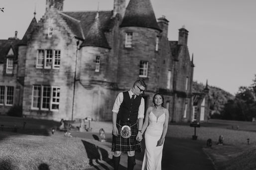 Betty & Craig's wedding at Newhall Estate near Edinburgh, Scotland.