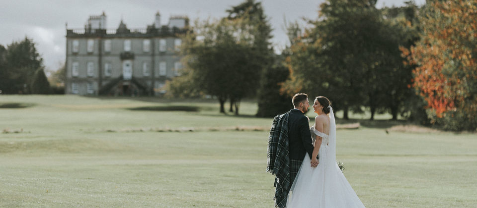 Rebecca & Sean's wedding at Dalmahoy Hotel near Edinburgh, Scotland.