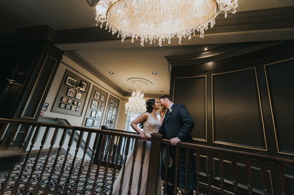 Aikta & Michael's wedding at Boclair House Hotel near Glasgow, Scotland.