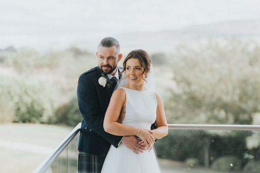 Kylie & Darren's wedding at Lochside House Hotel, Scotland.