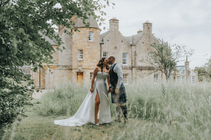 Alyce & Fraser's wedding at Newhall Estate near Edinburgh, Scotland.