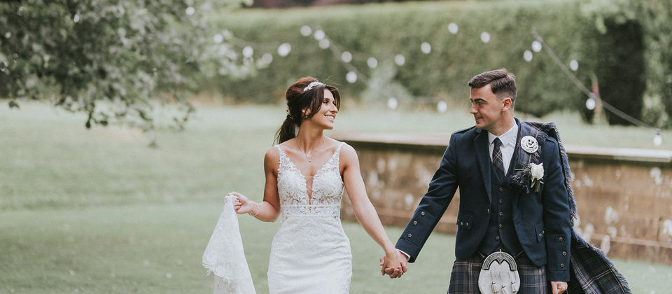 Nicola & Ross' wedding at Balbirnie House, Scotland.