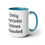 Thumbnail: Only Patrotic Felines Allowed Two-Tone Coffee Mugs, 15oz