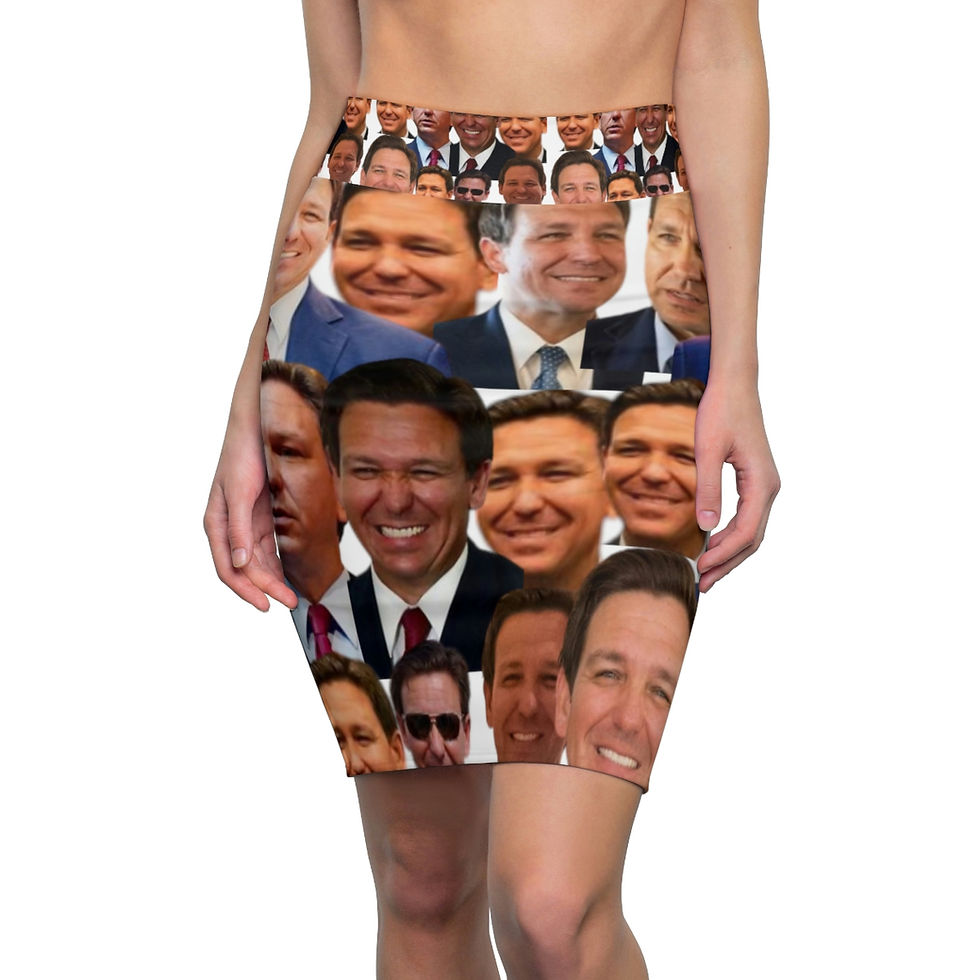 Thumbnail: Governor Ron DeSantis All-Over Print Women's Pencil Skirt