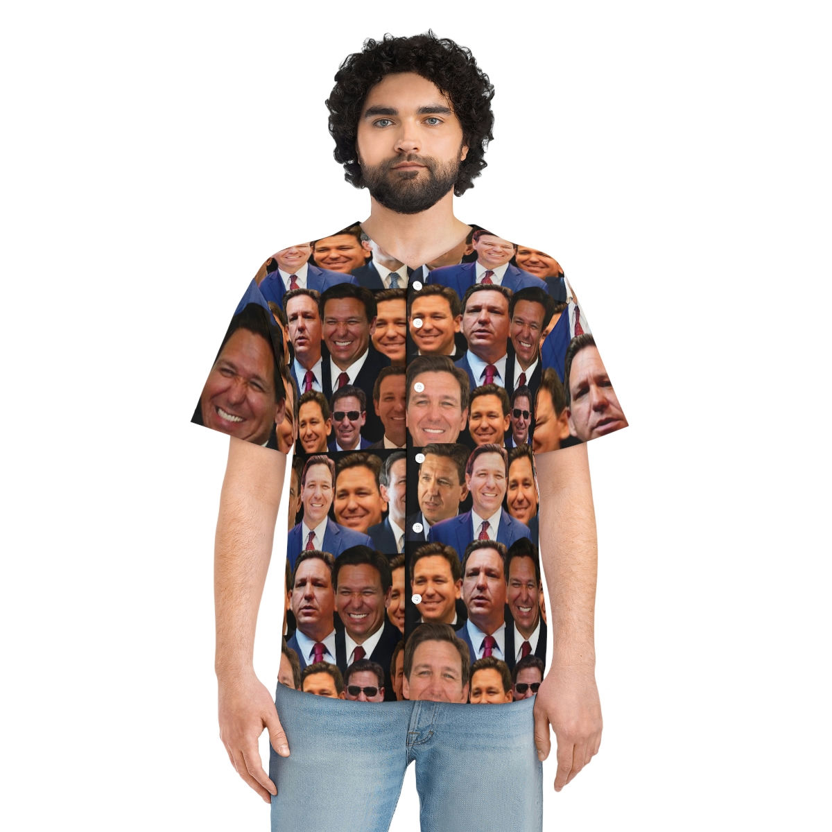 Ron DeSantis All-Over Print Men's Baseball Jersey