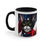 Thumbnail: Patriotic Super Kitty To Save America Accent Coffee Mug, 11oz