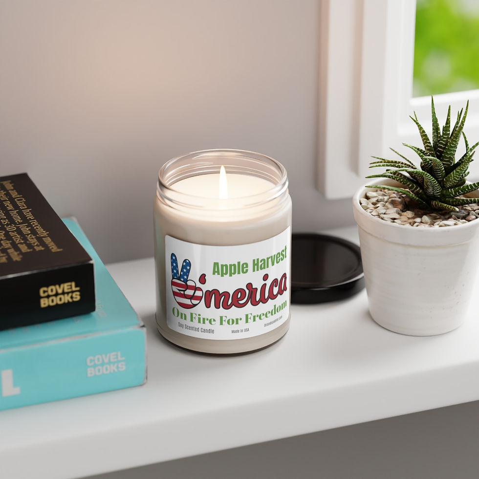 Thumbnail: America Is On Fire For Freedom, Apple Harvest, Scented Soy Candle, 9oz