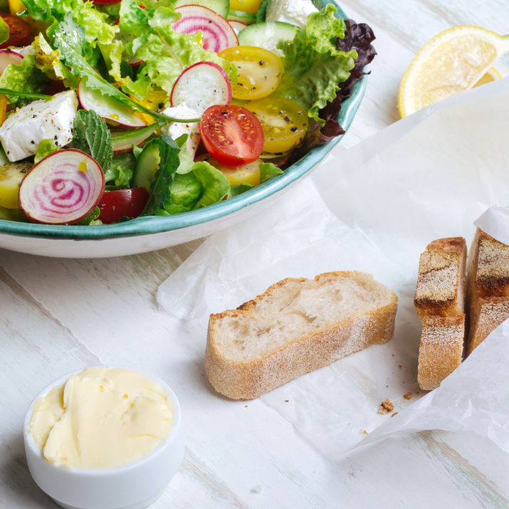 Bread and Chicken Salad