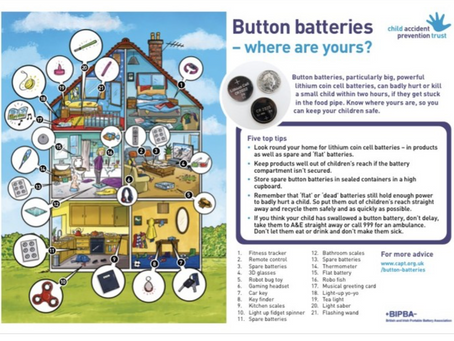 BUTTON BATTERY DANGER