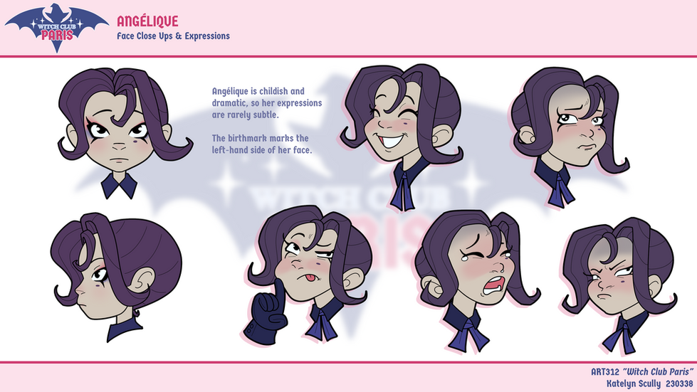 Angelique - Expressions Reference Sheet