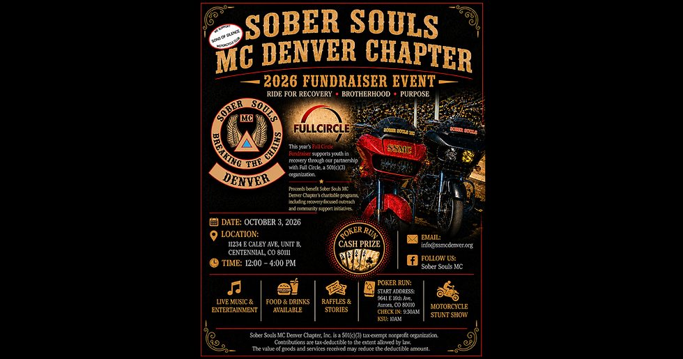 Sober Souls MC Denver Chapter Full Circle Fundraiser