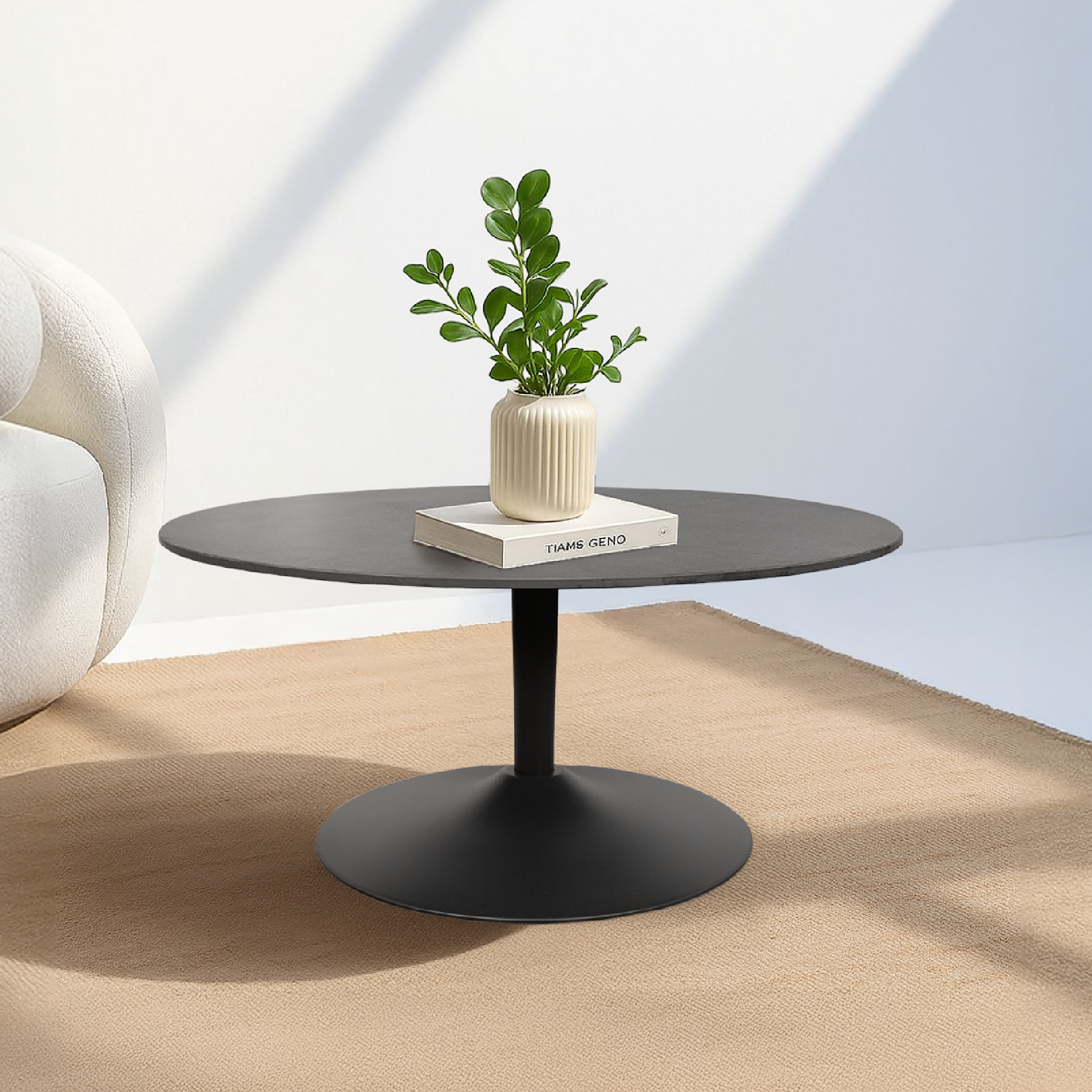 Coffee Table - Malta Round Black