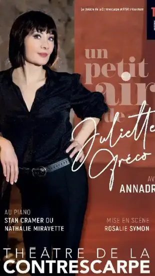 Un petit air de Juliette Gréco.  Nostalgie et tendresse