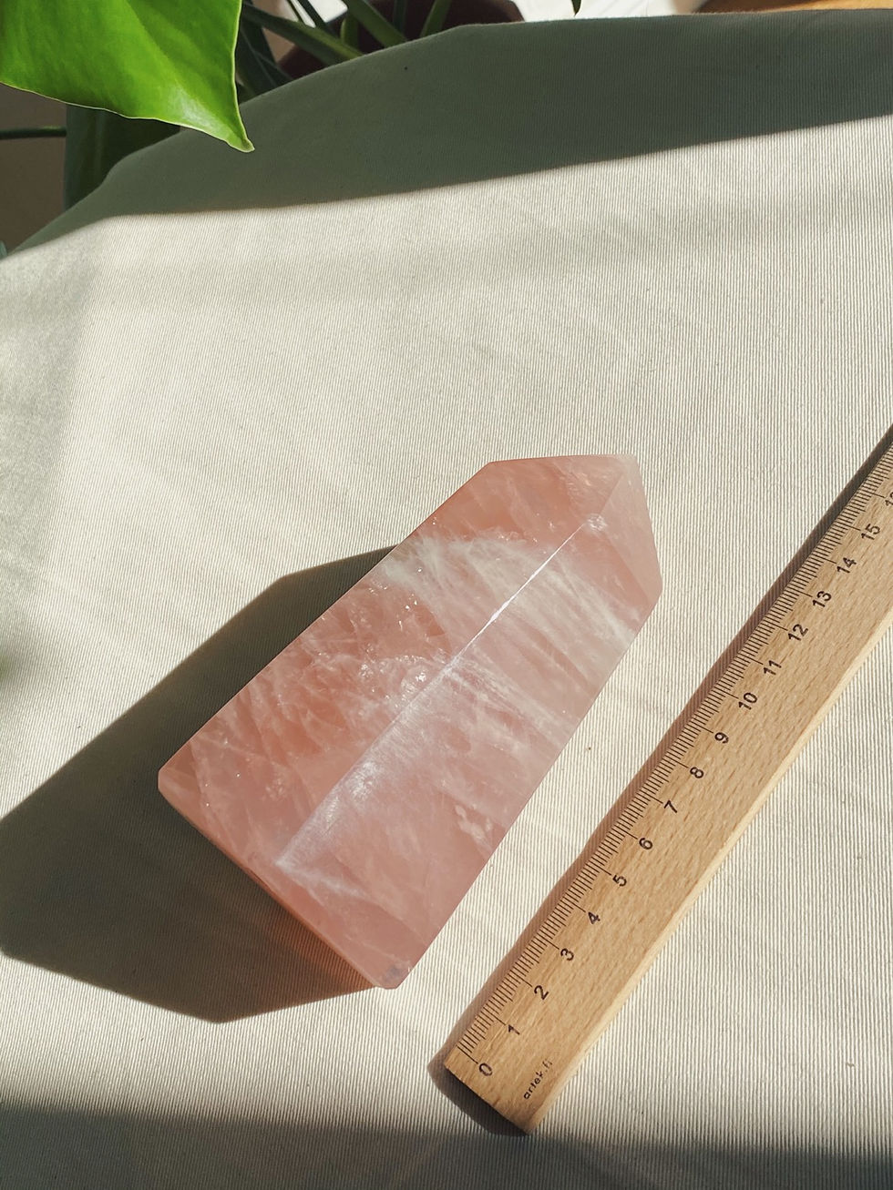 Thumbnail: Rose Quartz Polished Point Generator I XL