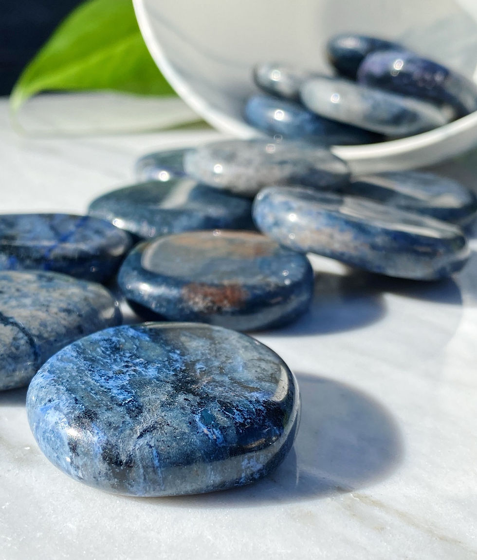Thumbnail: Dumortierite Sliding Stones