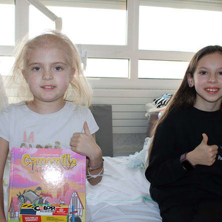 Distribution de sourires au CHU de Lille.