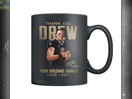 TREND Thank you drew new orleans saints mug