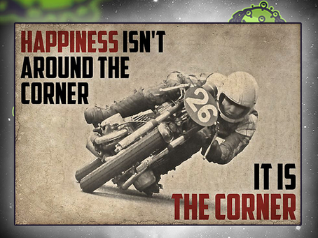 HOT Motor racing happiness isn't around the corner it is the corner canvas prints