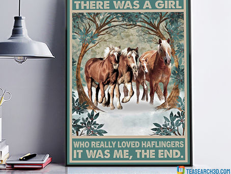 HOT Once upon a time there was a girl who really loved haflingers poster