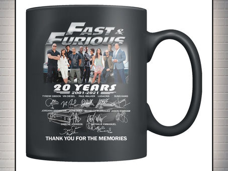 TREND Fast and furious signature 20 years mug