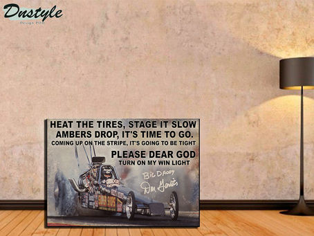 (Fast Shipping) Drag Racing heat the tires stage it slow ambers drop poster
