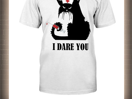 HOT Cat nurse I dare you shirt