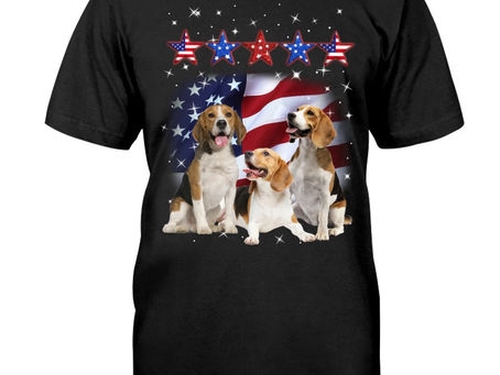 HOT Beagle america five star fore 4th of July shirt