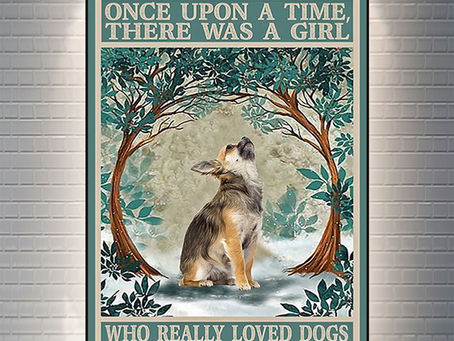 TREND Chihuahua one upon a time there was a girl who really loved dogs canvas