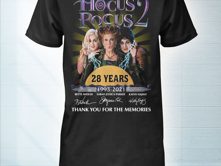 OFFICIAL Hocus pocus 28 years thank you for the memories t-shirt