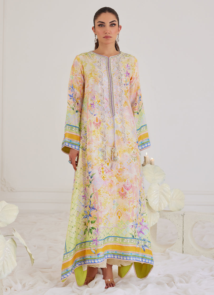 Thumbnail: Blanca Raw Silk Kaftan