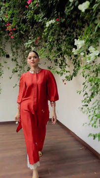 Thumbnail: Yuri Rust Raw Silk Shirt 
