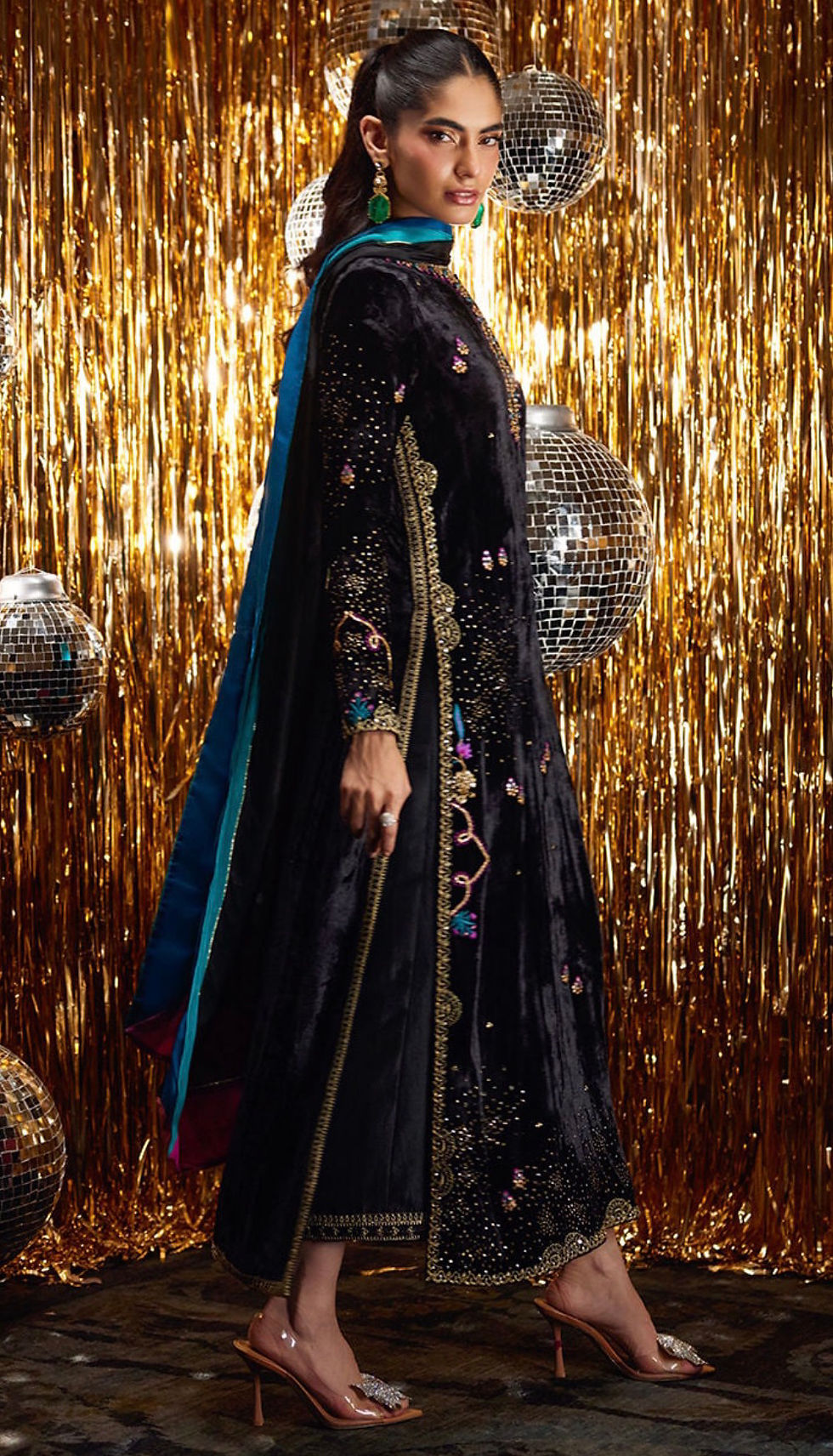 Thumbnail: Masika Black Shirt and Dupatta
