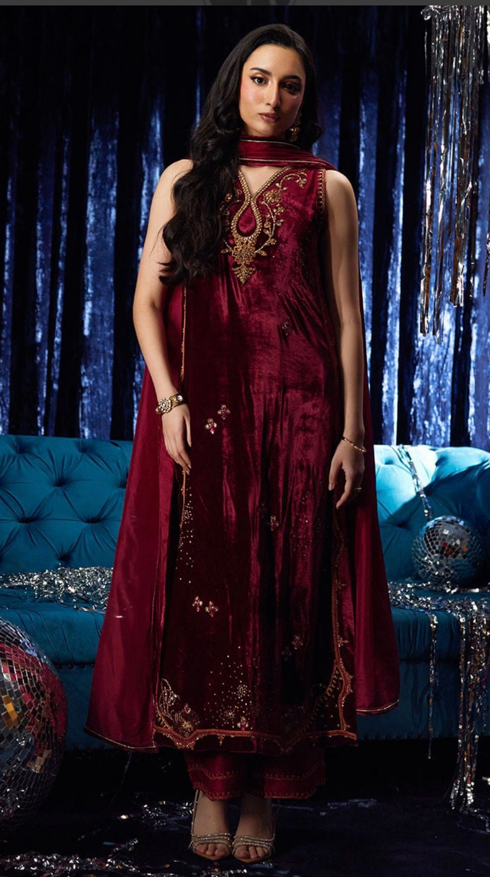 Arden Garnet Shirt and Dupatta