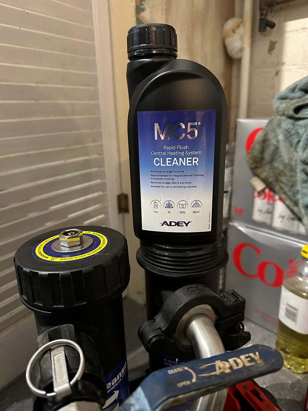 Heating system flush