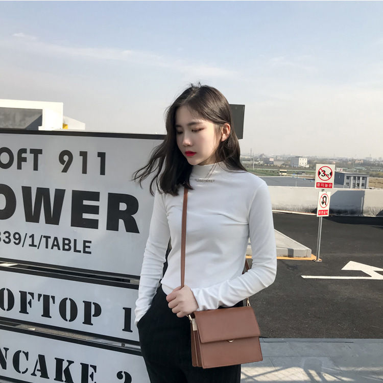 サムネイル： カットソー Tシャツ 長袖 新作 春秋 伸縮性 トップス 大人可愛い レディース カジュアル インナー